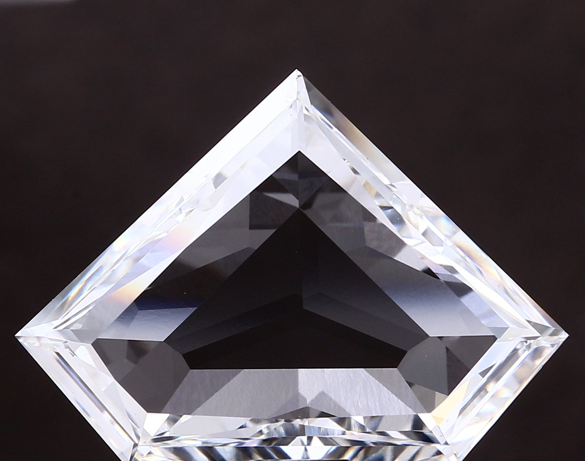 12.40 carat pentagon lab grown diamond E color VVS2 clarity