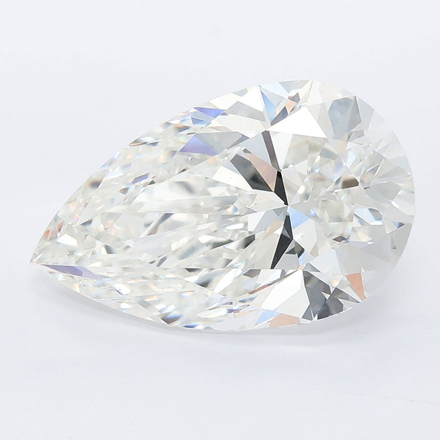 6.01 carat pear lab grown diamond F color VVS2 clarity