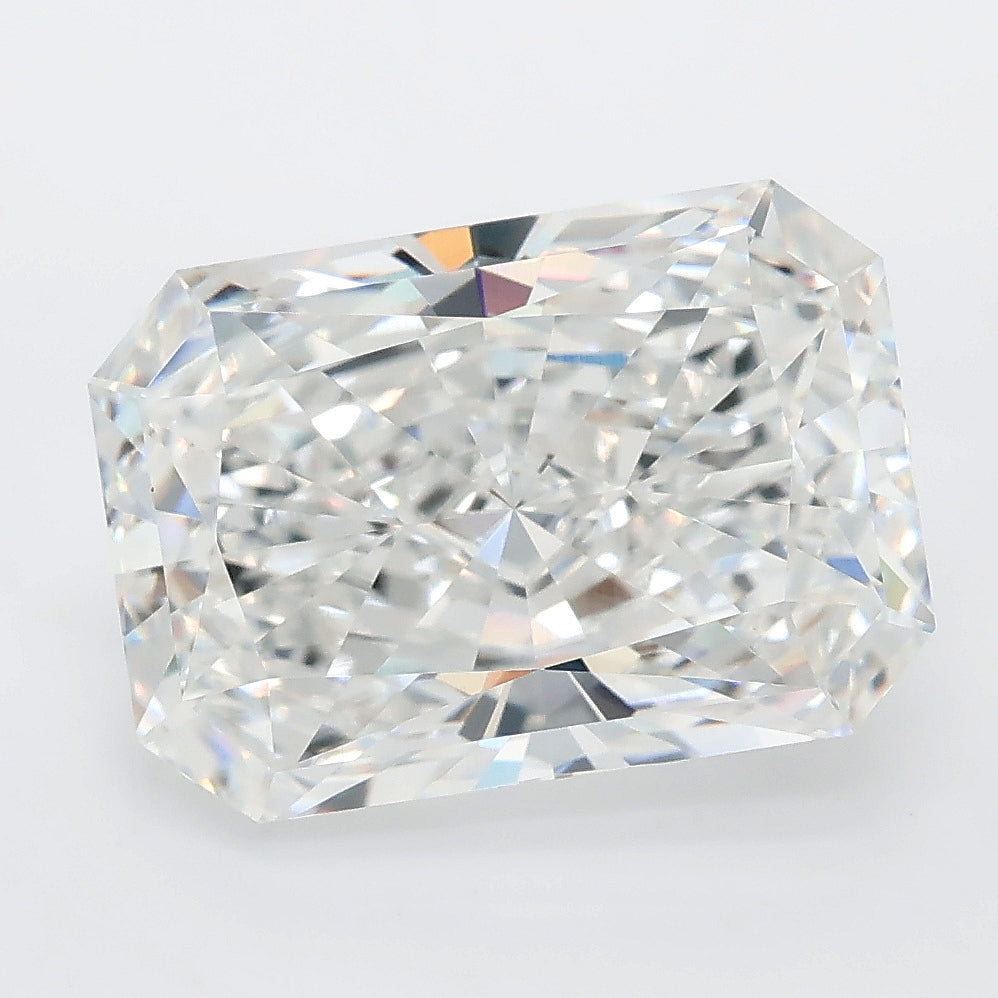 6.03 carat radiant lab grown diamond E color VVS2 clarity