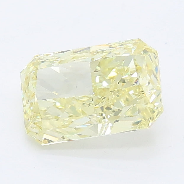 1.35 carat fancy yellow radiant lab grown diamond VS2 clarity