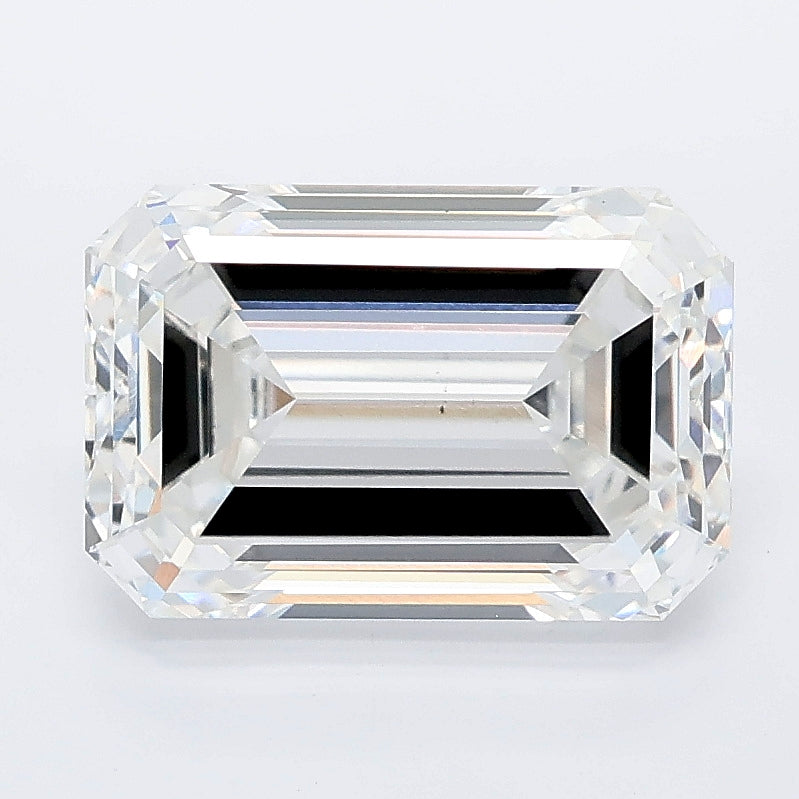 3.52 carat emerald lab grown diamond E color VS1 clarity
