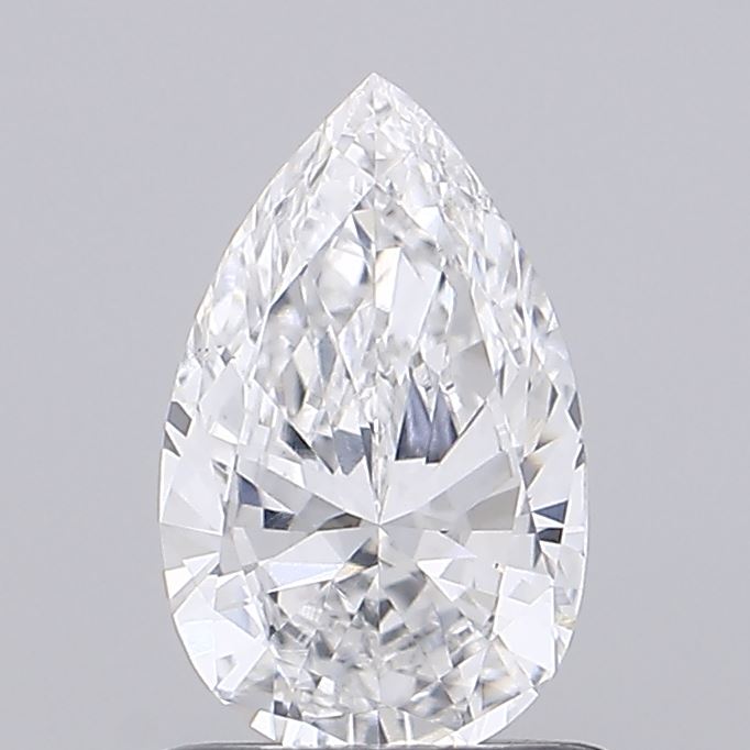 0.74 carat pear lab grown diamond D color VS1 clarity