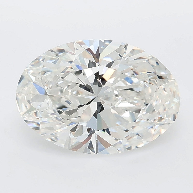 2.52 carat oval lab grown diamond F color VVS2 clarity