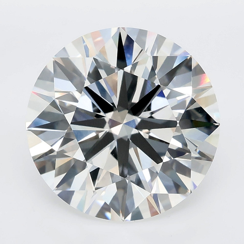 7.74 carat round lab grown diamond E color VVS2 clarity