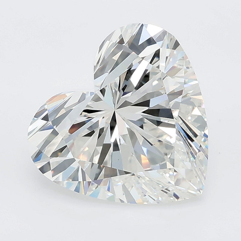 3.28 carat heart lab grown diamond E color VVS2 clarity