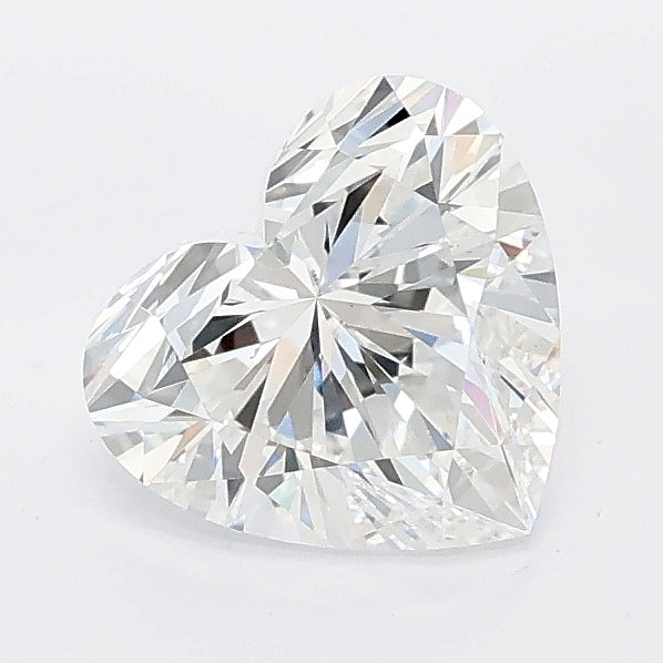 1.27 carat heart lab grown diamond D color VVS2 clarity