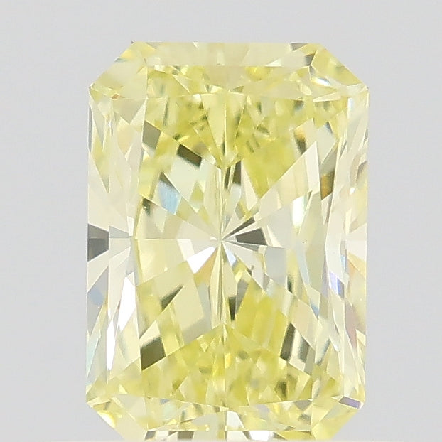0.56 carat fancy yellow radiant lab grown diamond VS1 clarity