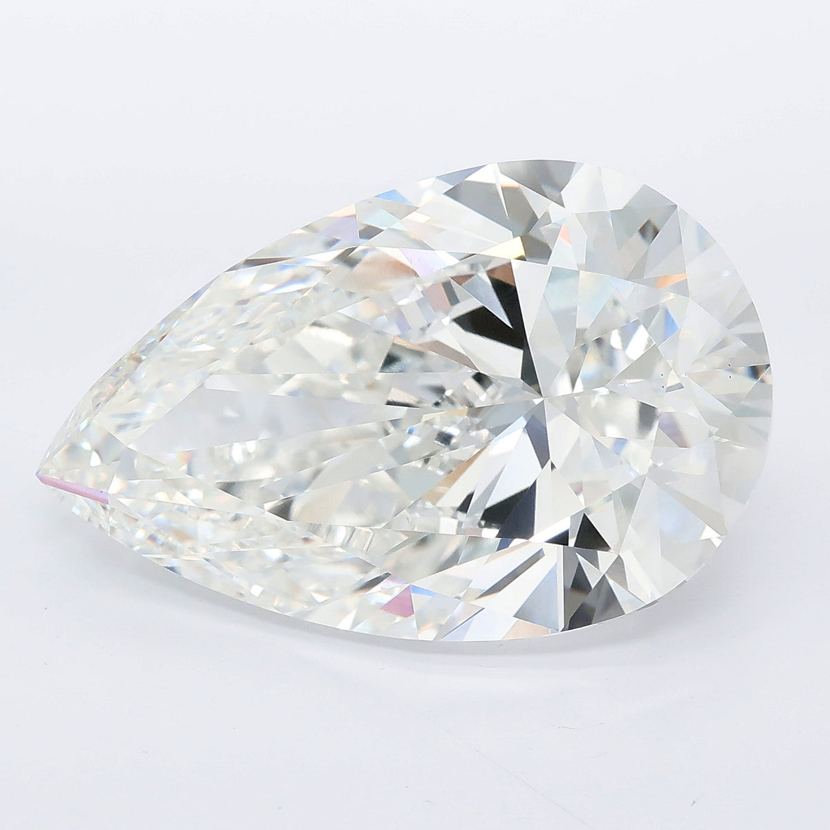 13.03 carat pear lab grown diamond F color VS1 clarity