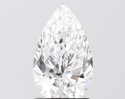 1.33 carat pear lab grown diamond E color VS1 clarity