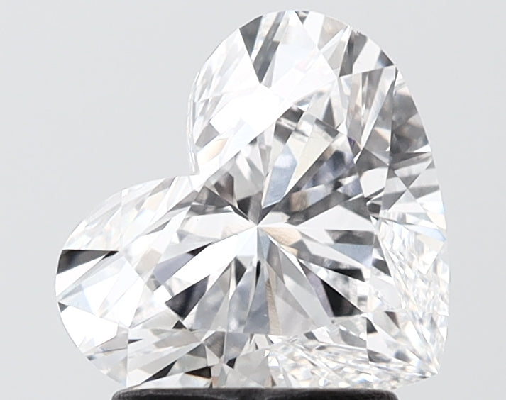 2.02 carat heart lab grown diamond E color VS1 clarity
