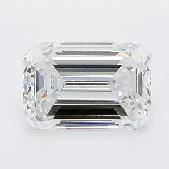 1.01 carat emerald lab grown diamond D color VS1 clarity