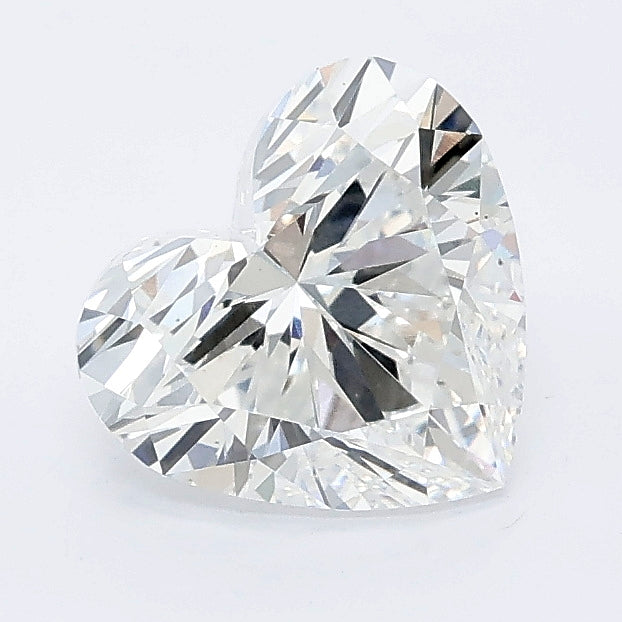 1.54 carat heart lab grown diamond E color VS1 clarity