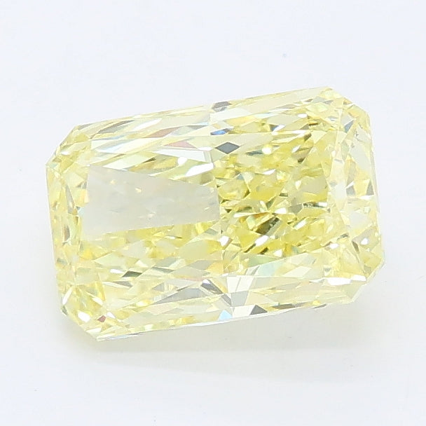 1.39 carat fancy intense yellow radiant lab grown diamond VVS2 clarity