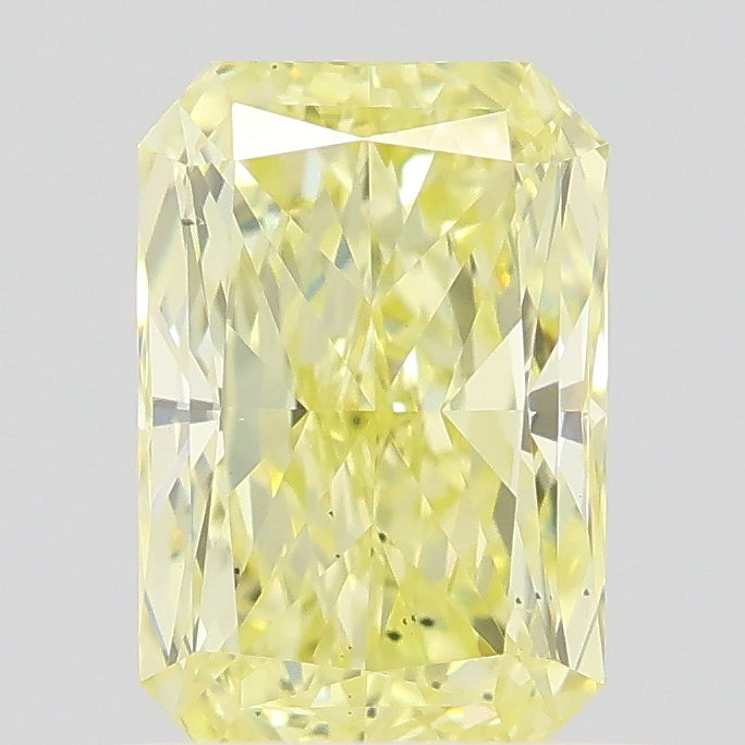0.71 carat fancy intense yellow radiant lab grown diamond VS2 clarity