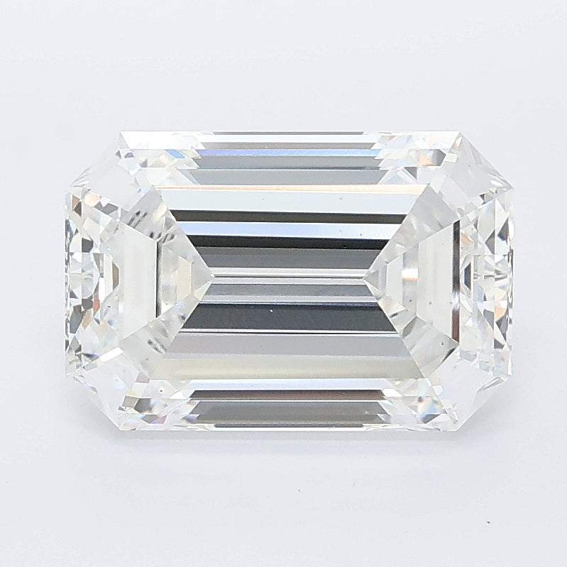 3.06 carat emerald lab grown diamond E color VS1 clarity