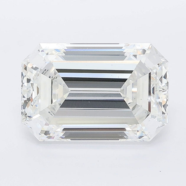 3.06 carat emerald lab grown diamond E color VS1 clarity