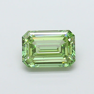 2.01 carat fancy vivid green emerald lab grown diamond VS2 clarity