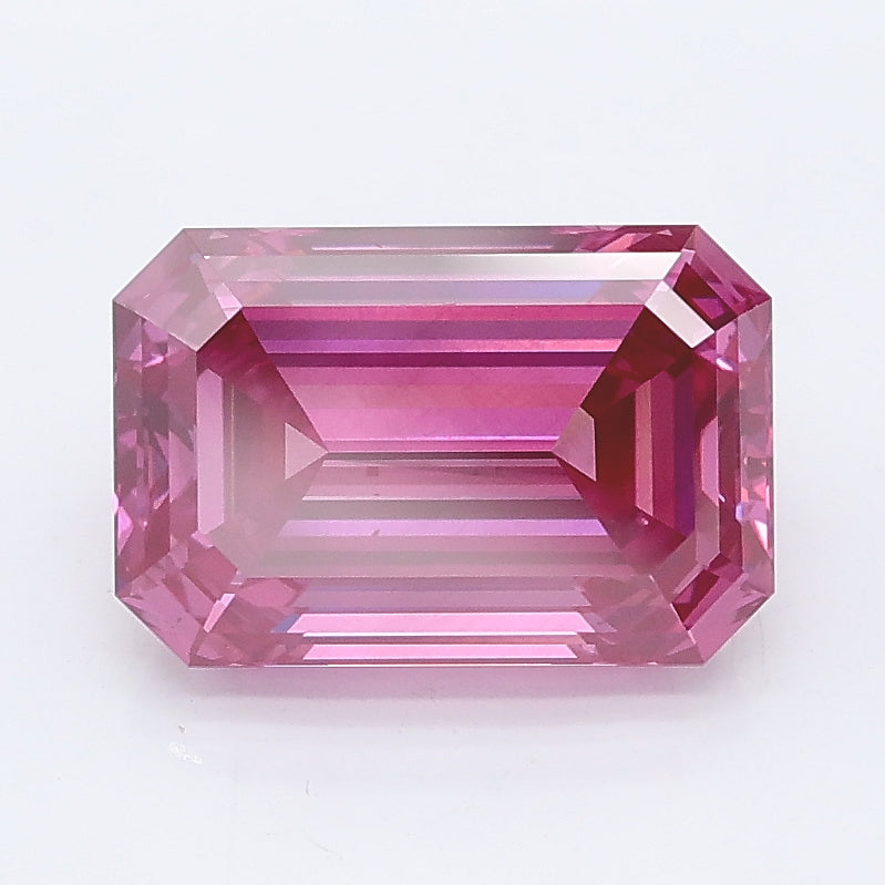 2.54 carat fancy vivid pink emerald lab grown diamond VS2 clarity