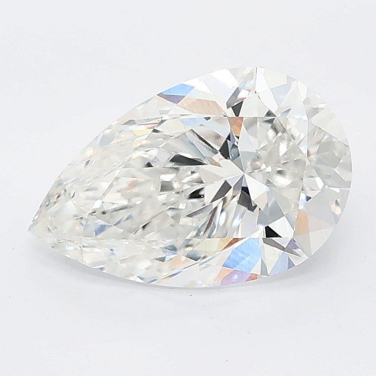 2.03 carat pear lab grown diamond E color VVS2 clarity