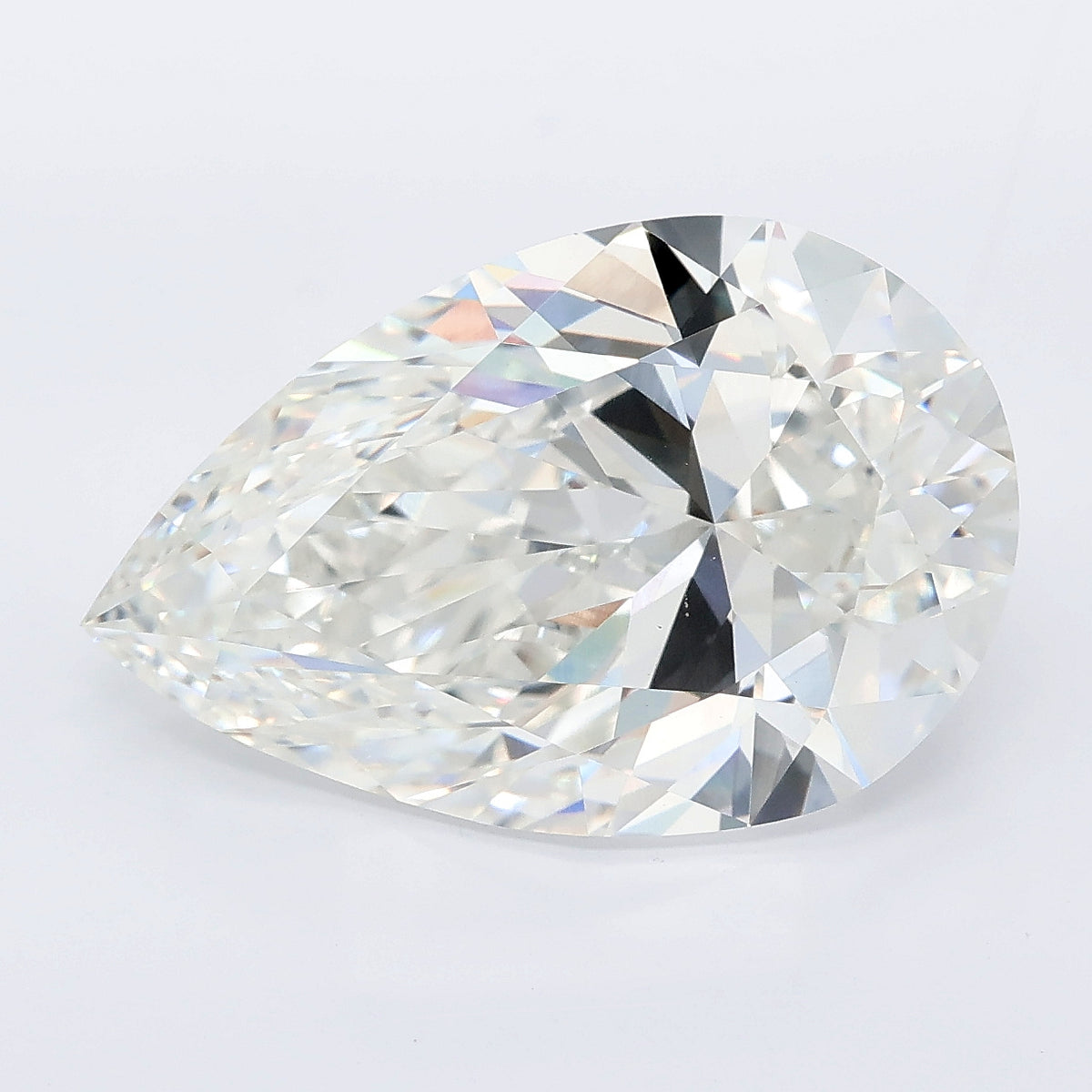 7.55 carat pear lab grown diamond F color VVS2 clarity