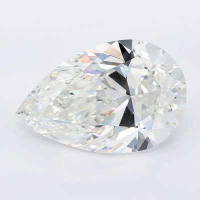 7.55 carat pear lab grown diamond F color VVS2 clarity