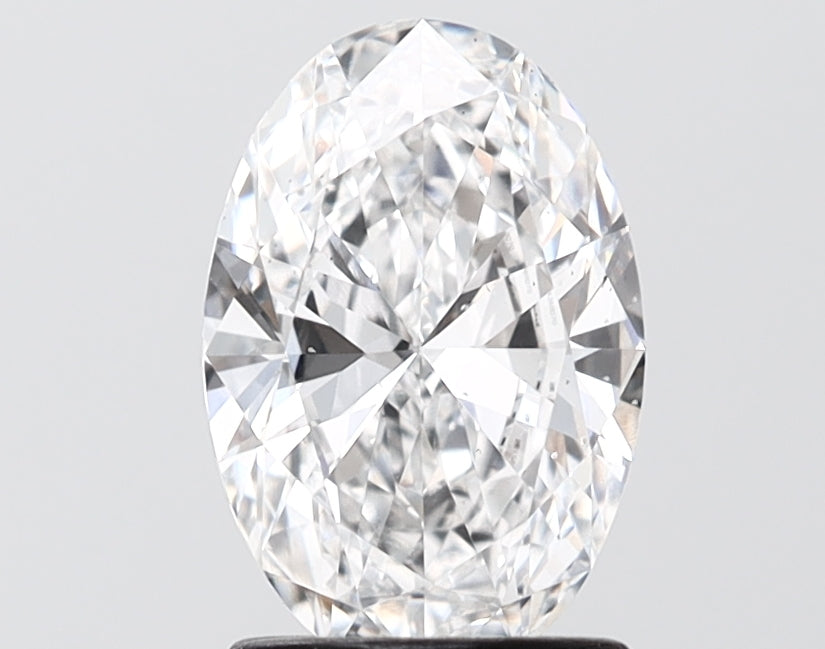 1.53 carat oval lab grown diamond E color VS2 clarity
