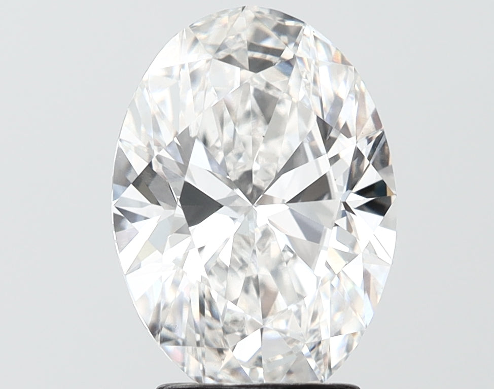 3.08 carat oval lab grown diamond F color VS1 clarity