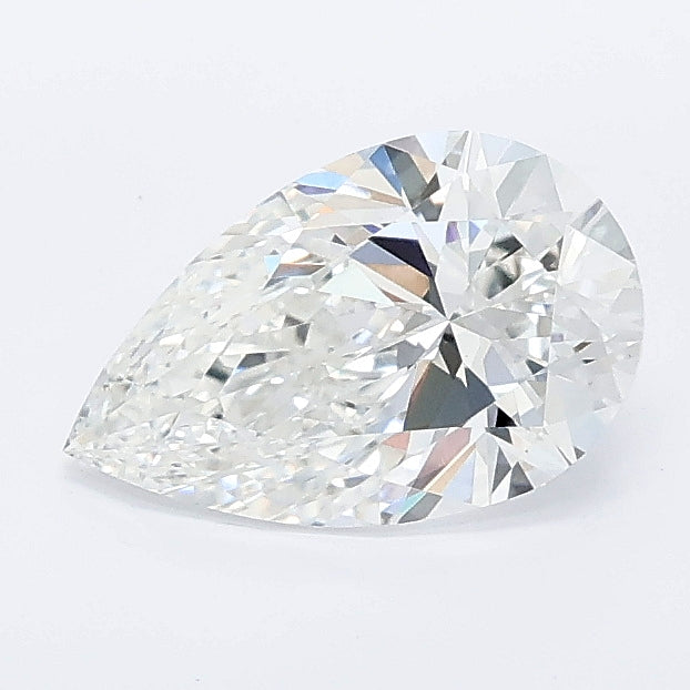 1.00 carat pear lab grown diamond E color VS1 clarity