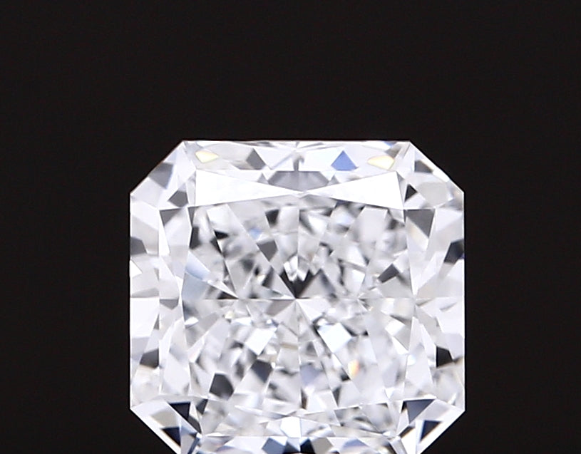 2.05 carat radiant lab grown diamond D color VVS2 clarity