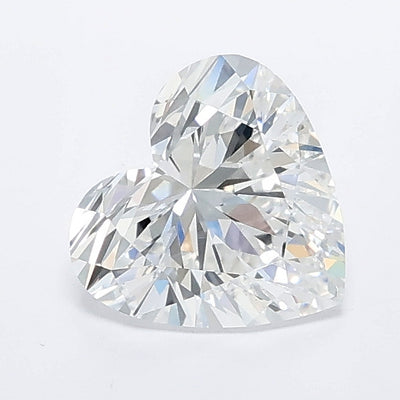 1.08 carat heart lab grown diamond E color VS1 clarity