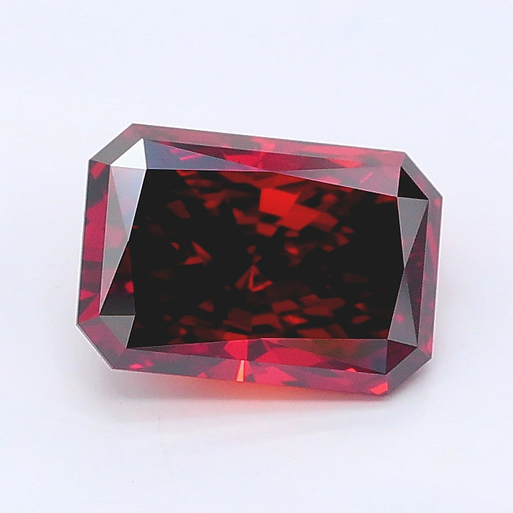 1.33 carat fancy deep orangy brown radiant lab grown diamond VS2 clarity