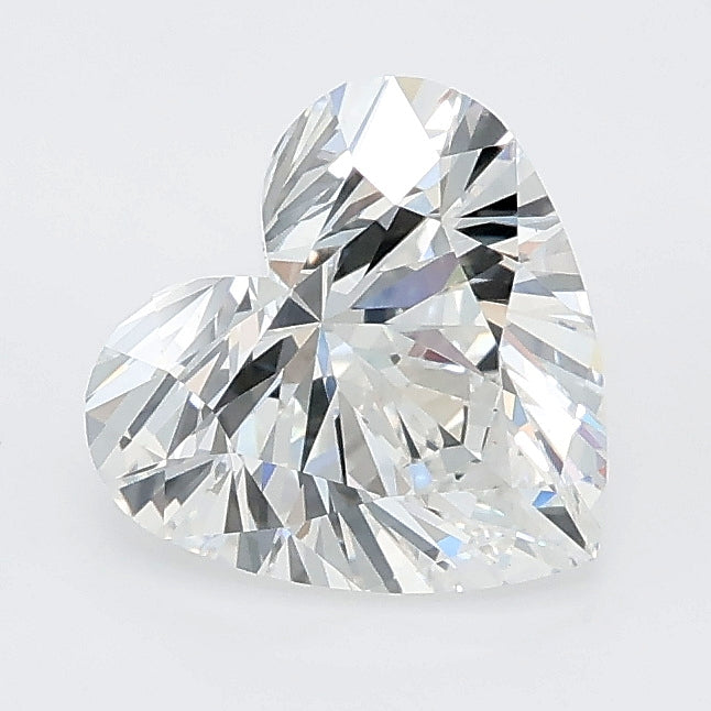 1.59 carat heart lab grown diamond E color VVS2 clarity