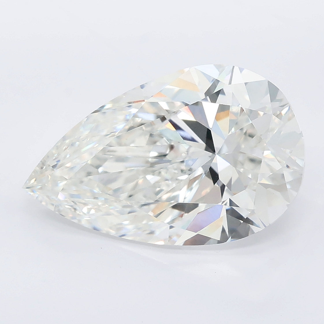 6.01 carat pear lab grown diamond E color VVS2 clarity