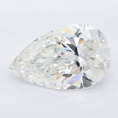 6.01 carat pear lab grown diamond E color VVS2 clarity