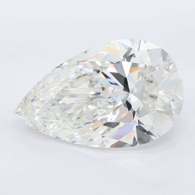 6.01 carat pear lab grown diamond E color VVS2 clarity