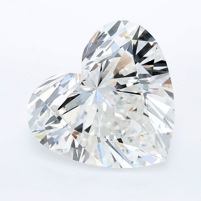 7.08 carat heart lab grown diamond E color VVS2 clarity