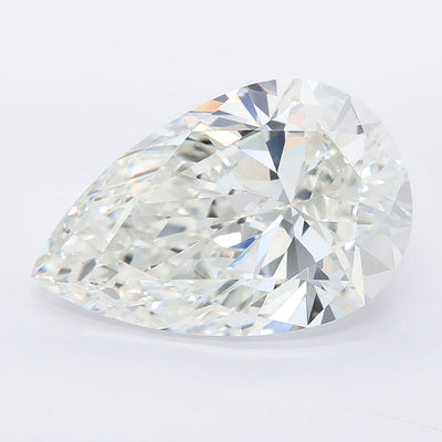 7.08 carat pear lab grown diamond F color VS1 clarity