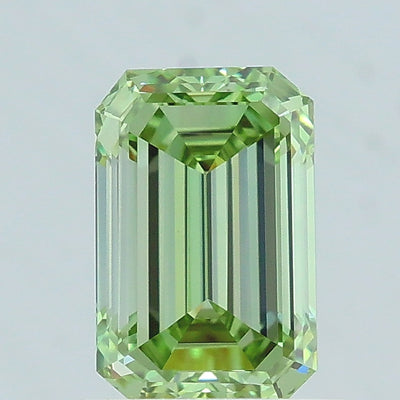 0.97 carat fancy vivid green emerald lab grown diamond VS1 clarity
