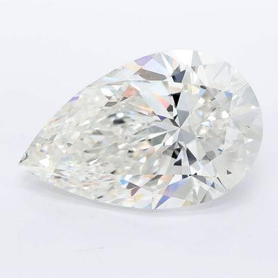 7.03 carat pear lab grown diamond F color VVS2 clarity