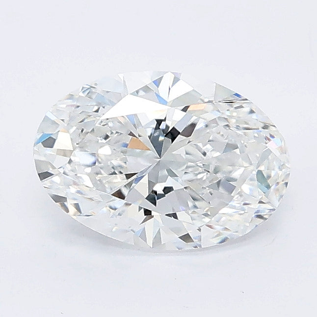 1.26 carat oval lab grown diamond D color VVS2 clarity