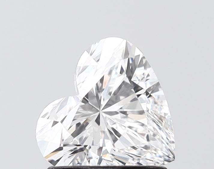 1.14 carat heart lab grown diamond D color VVS2 clarity