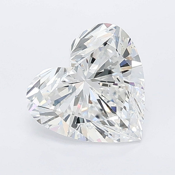 1.07 carat heart lab grown diamond D color VVS2 clarity