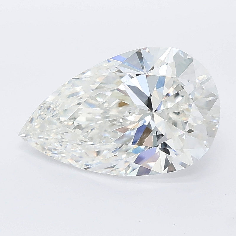 2.05 carat pear lab grown diamond E color VVS2 clarity