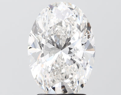 3.05 carat oval lab grown diamond F color VS2 clarity