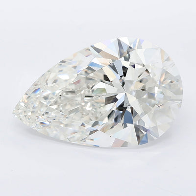 7.05 carat pear lab grown diamond F color VVS2 clarity