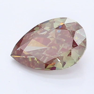 1.03 carat fancy intense green pear lab grown diamond VVS2 clarity