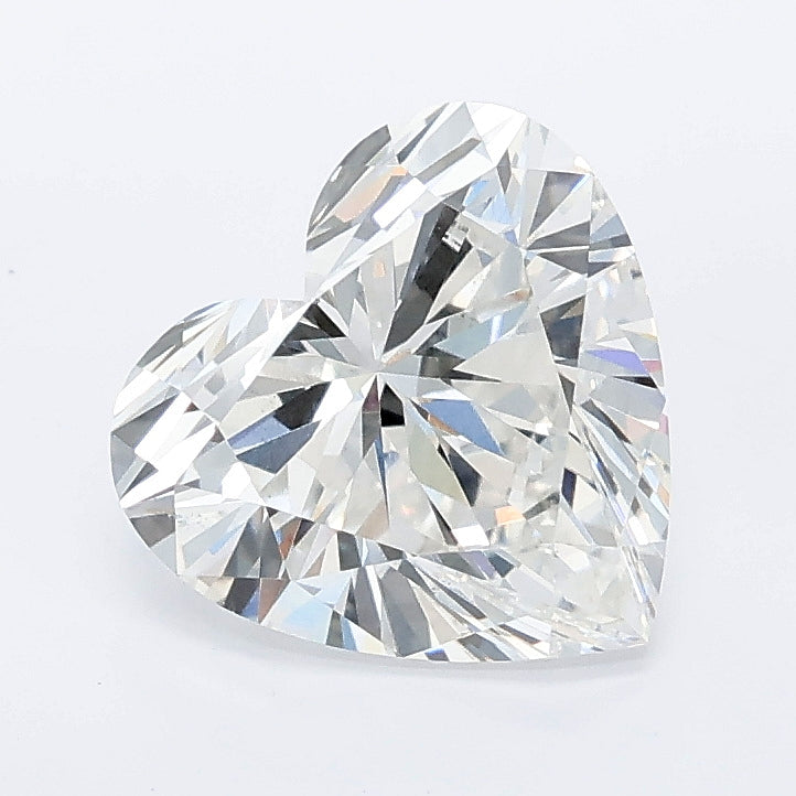 2.01 carat heart lab grown diamond E color VS1 clarity