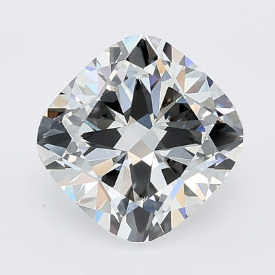 2.05 carat cushion lab grown diamond E color VVS2 clarity