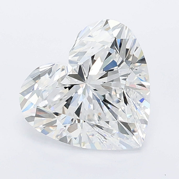 2.04 carat heart lab grown diamond E color VVS2 clarity