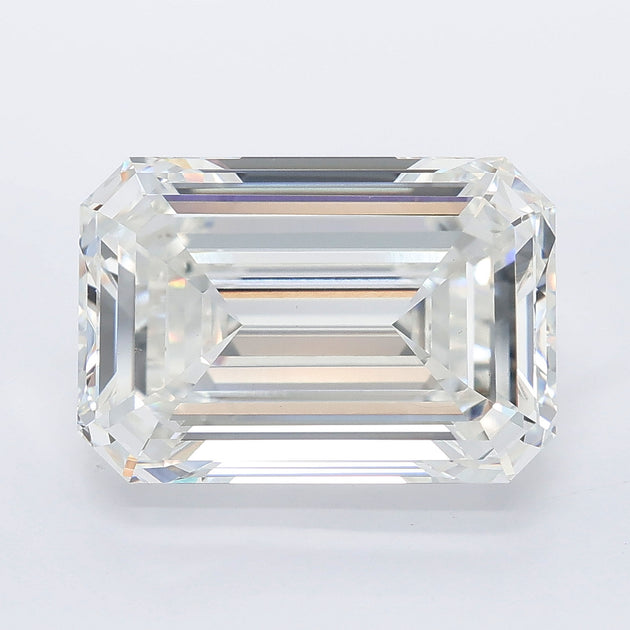 8.00 carat emerald lab grown diamond F color VVS2 clarity